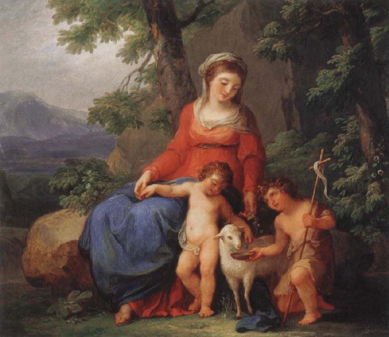 Angelika Kauffmann Maria mit dem Jesusknaben und Johannes mit dem Jesusknaben und Johannes mit dem Lamm oil painting picture